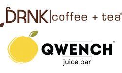 DRNK coffee + tea / QWENCH juice bar Logo