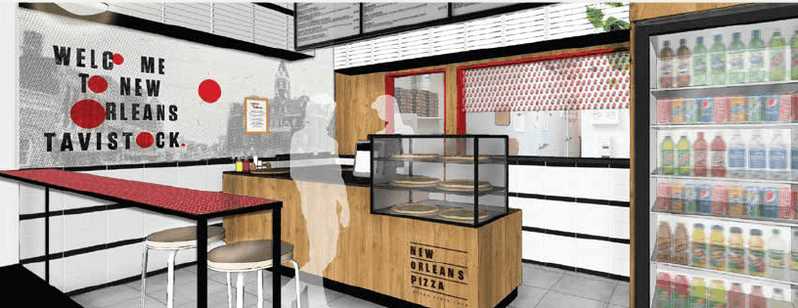 New Orleans Pizza Store Concept